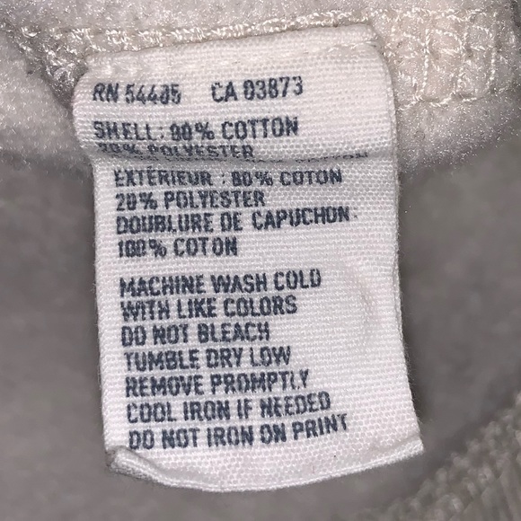 AEO Heather Gray Hoodie With Raw Edge Seems - Picture 9 of 9